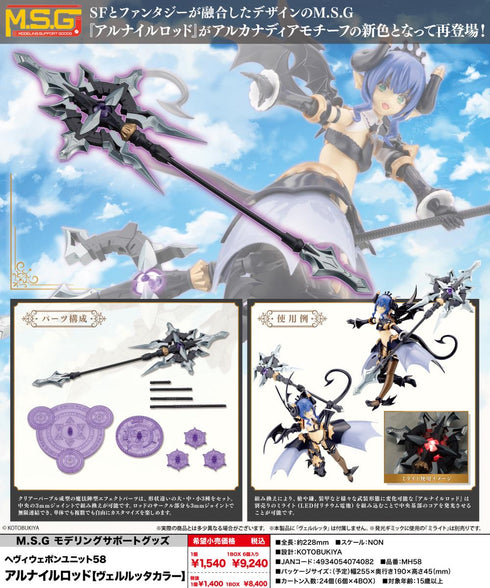 『M.S.G』モデリングサポートグッズ ヘヴィウェポンユニット 58 アルナイルロッド ヴェルルッタカラー